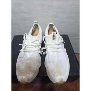 Sorel Kinetic Impact II Lace Womens 10.5 White Sea Salt Gum Sneaker Shoes w/ Box